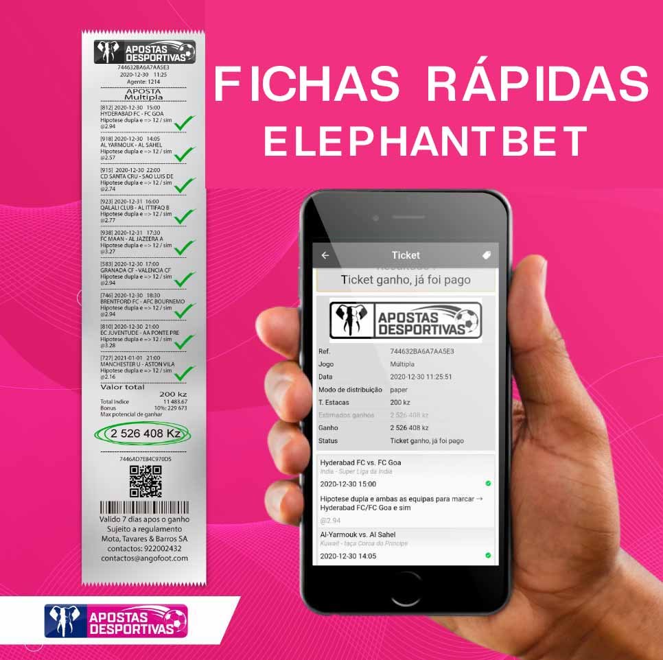 Elephant Bet Zone Angola: Fichas Rápidas nos pontos de Venda - Elephant ...